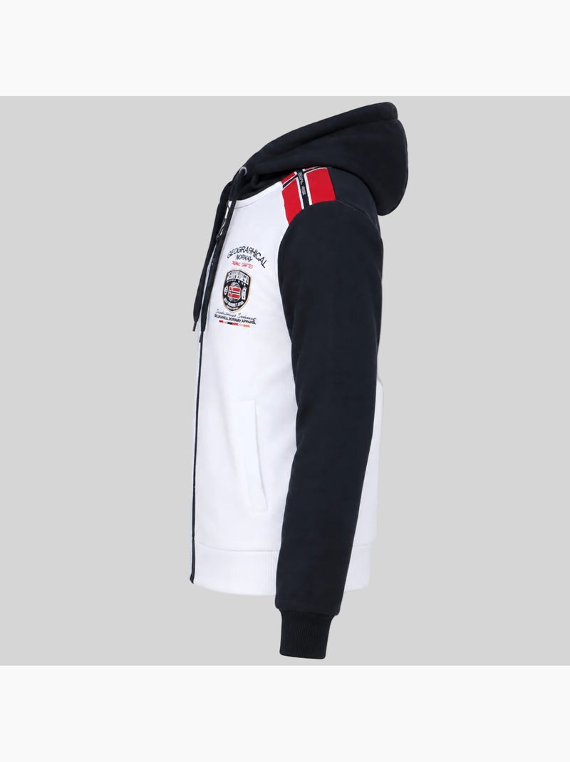 Felpa con cappuccio finion – geographical norway Bianco - Kiabi
