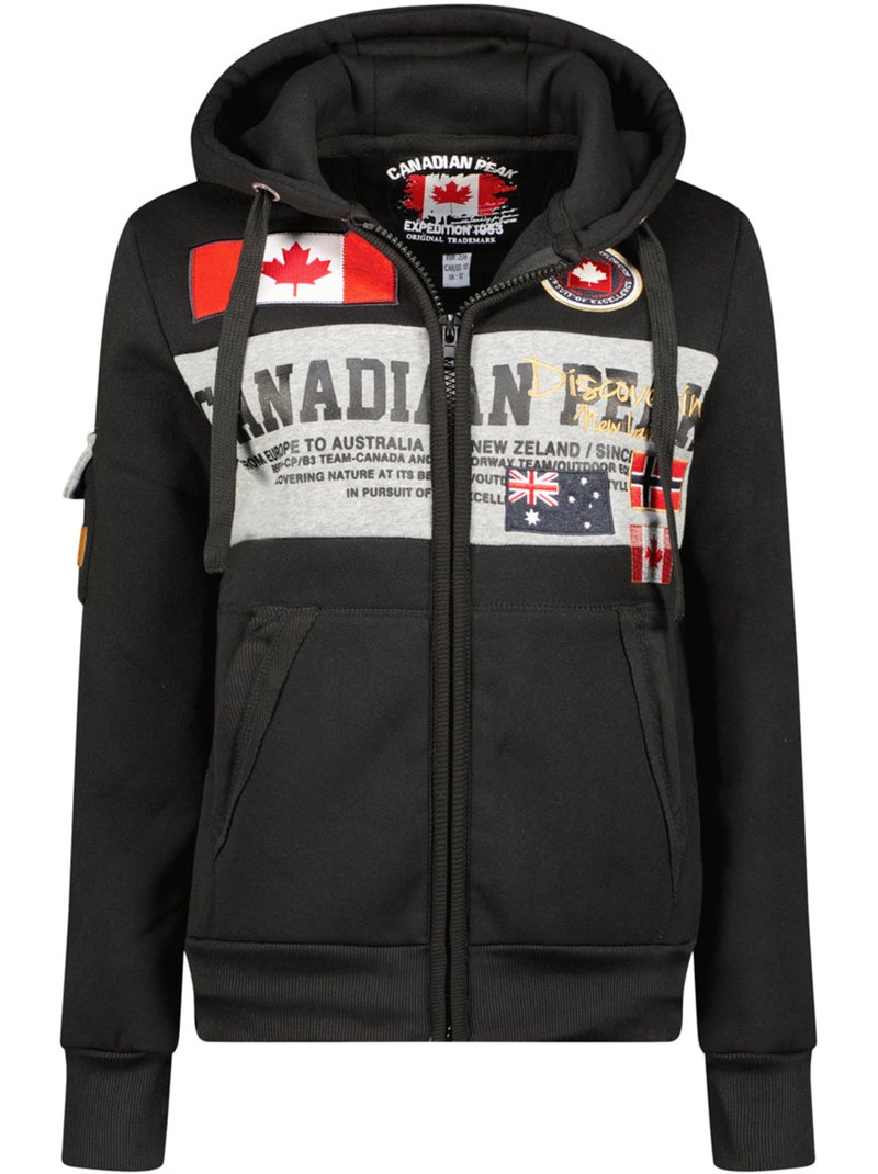 Felpa con cappuccio fipeak – canadian peak Nero - Kiabi