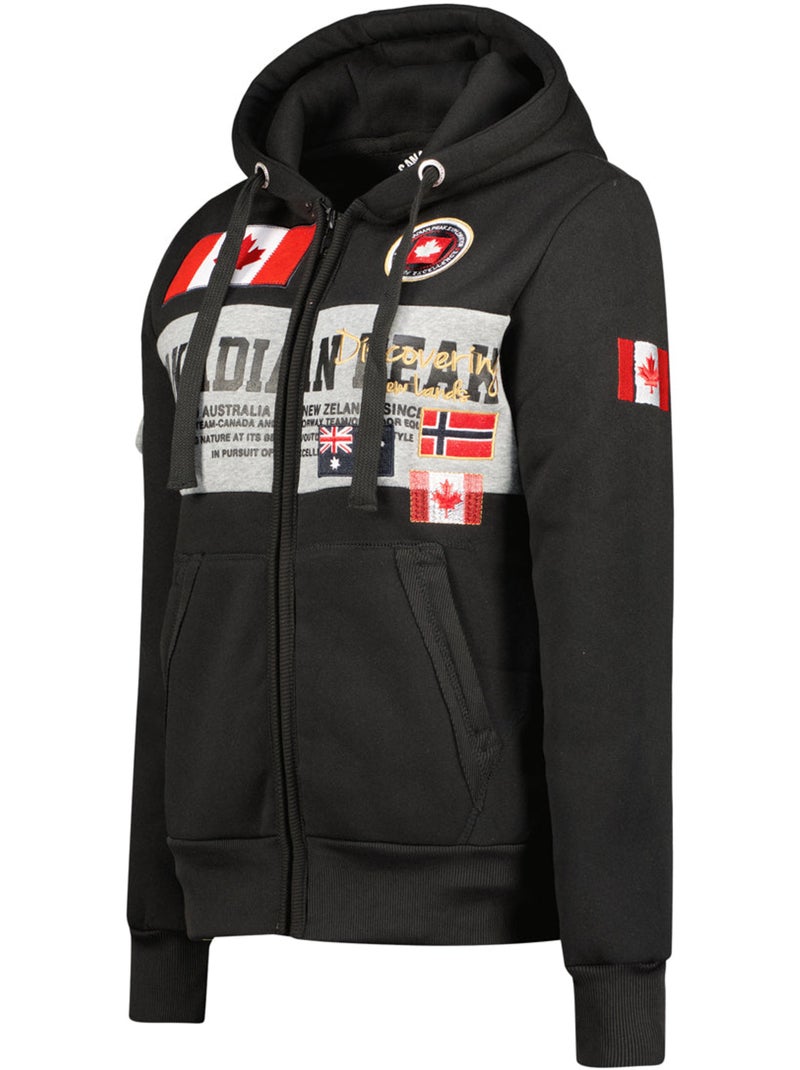 Felpa con cappuccio fipeak – canadian peak Nero - Kiabi