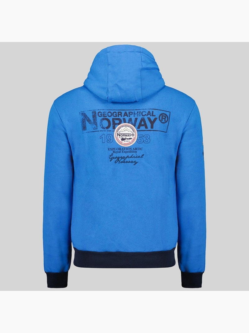 Felpa con cappuccio flyer – geographical norway Blu reale - Kiabi