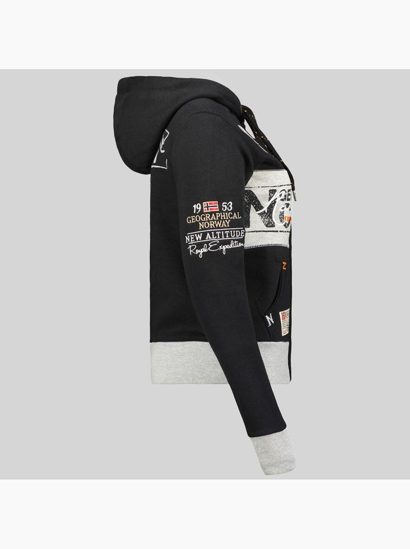 Felpa con cappuccio flyer – geographical norway Nero - Kiabi