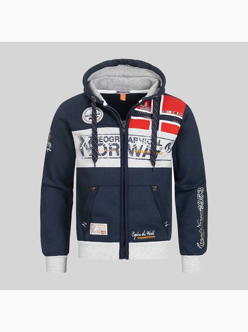 Felpa con cappuccio flyer – geographical norway Nero - Kiabi