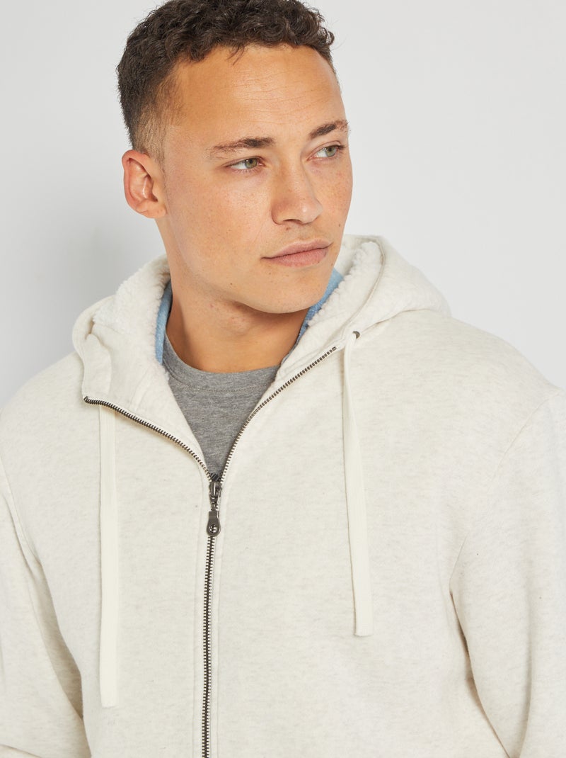 Felpa Con Cappuccio Foderata In Pile Da Uomo: Giacca Boho - Foto 9