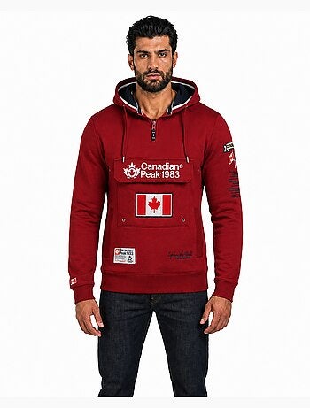 Felpa con cappuccio foderato galapagos – canadian peak