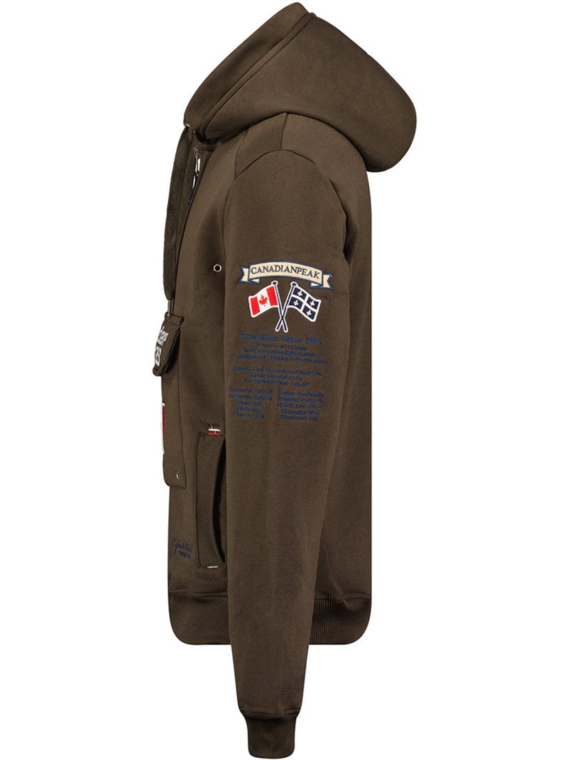 Felpa con cappuccio foderato galapagos – canadian peak Marrone - Kiabi
