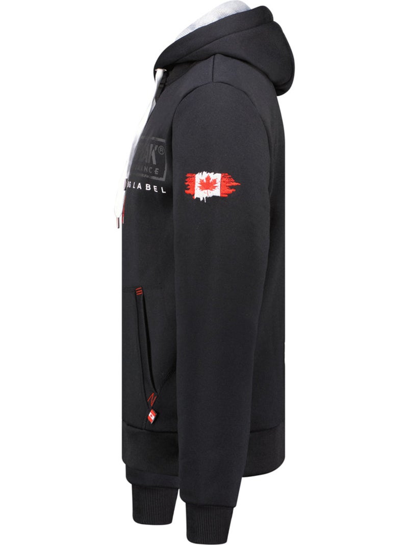 Felpa con cappuccio foderato gasikeak – canadian peak Nero - Kiabi