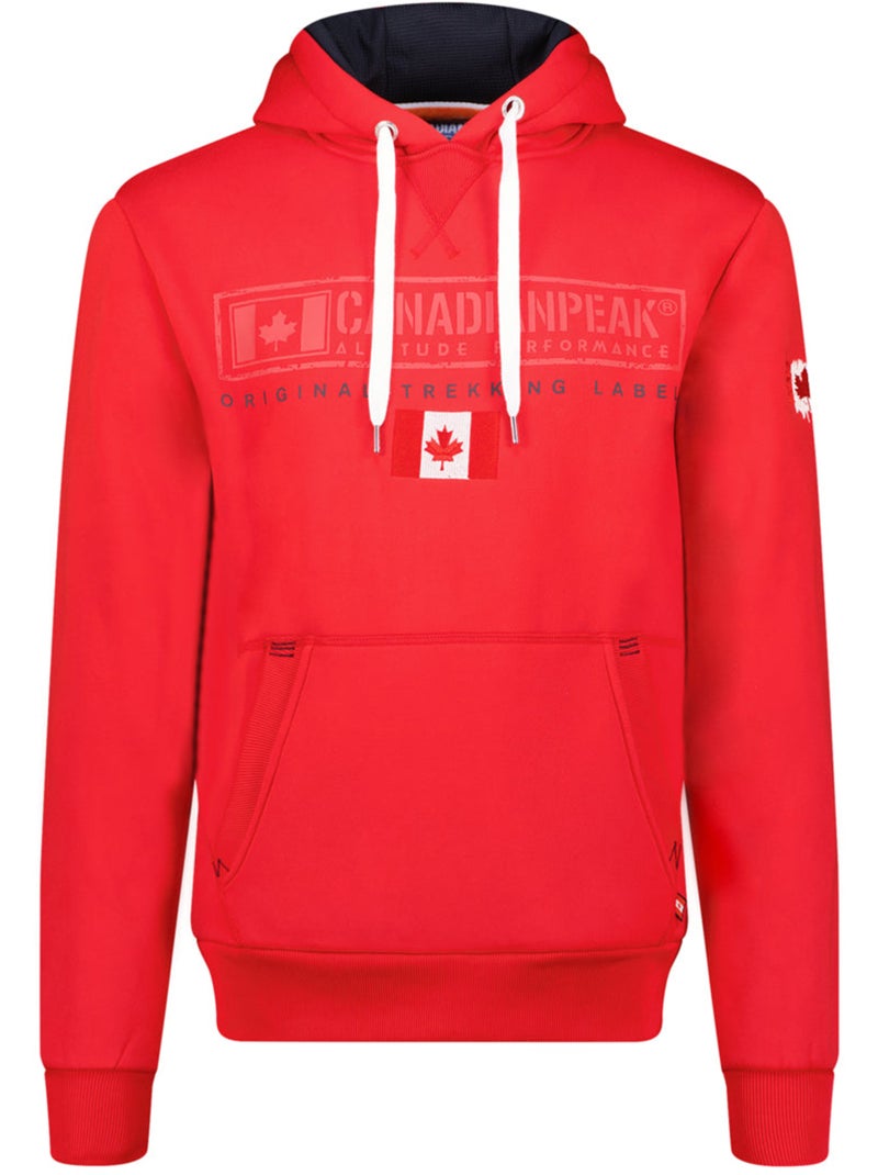 Felpa con cappuccio foderato gasikeak – canadian peak Rosso - Kiabi