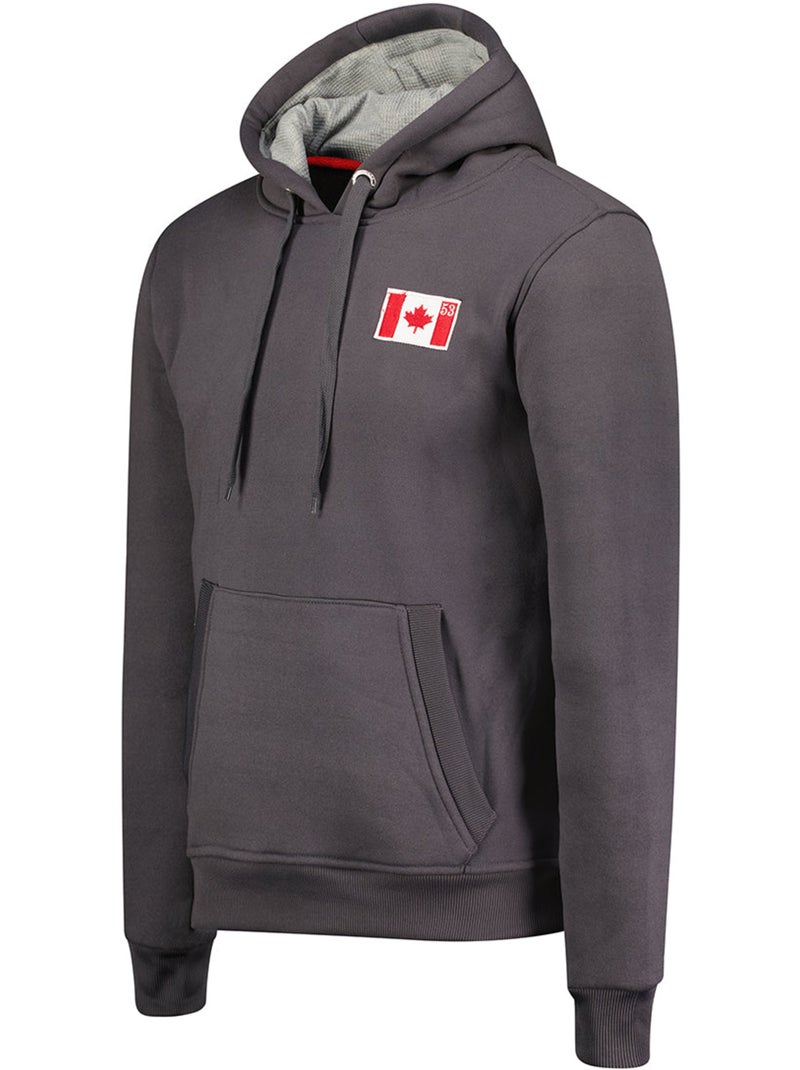 Felpa con cappuccio fondeak – canadian peak Grigio scuro - Kiabi