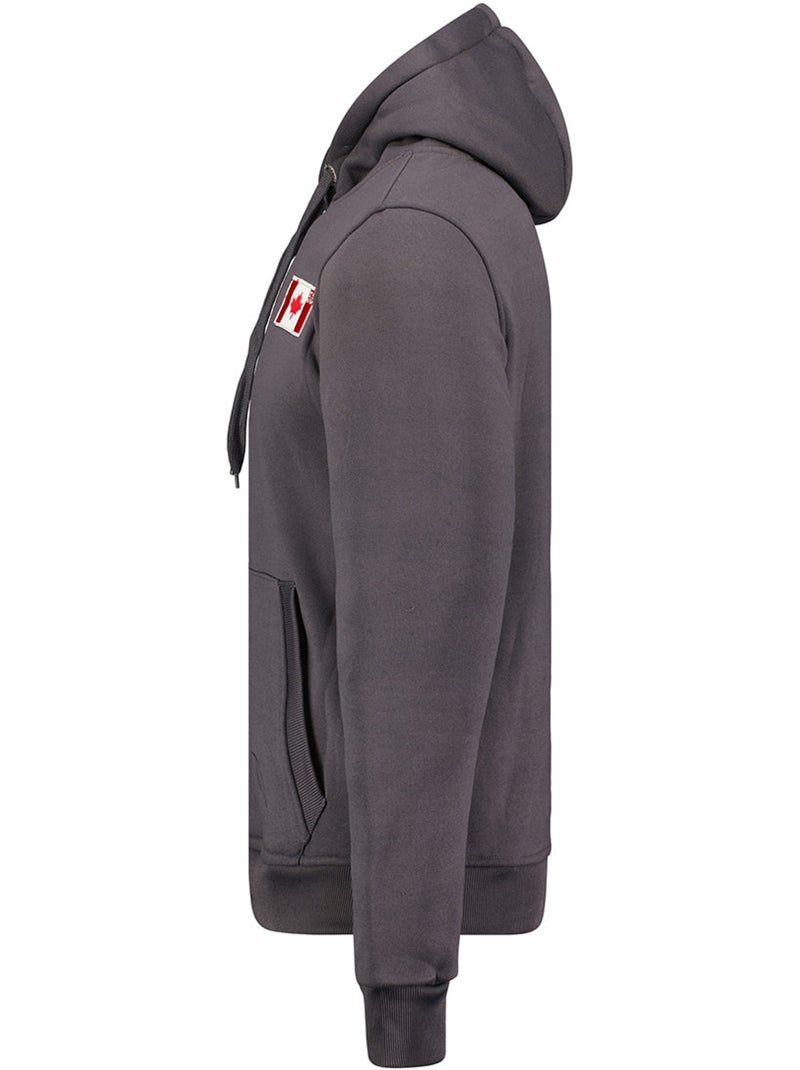 Felpa con cappuccio fondeak – canadian peak Grigio scuro - Kiabi