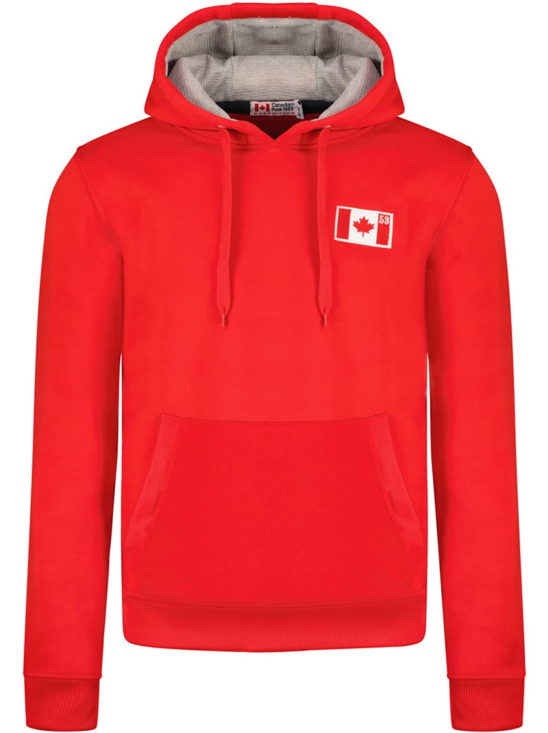 Felpa con cappuccio fondeak – canadian peak Rosso - Kiabi