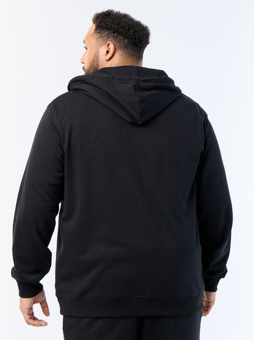 Felpa con cappuccio full zip tinta unita - Kiabi Felpa con cappuccio full zip tinta unita - Kiabi
