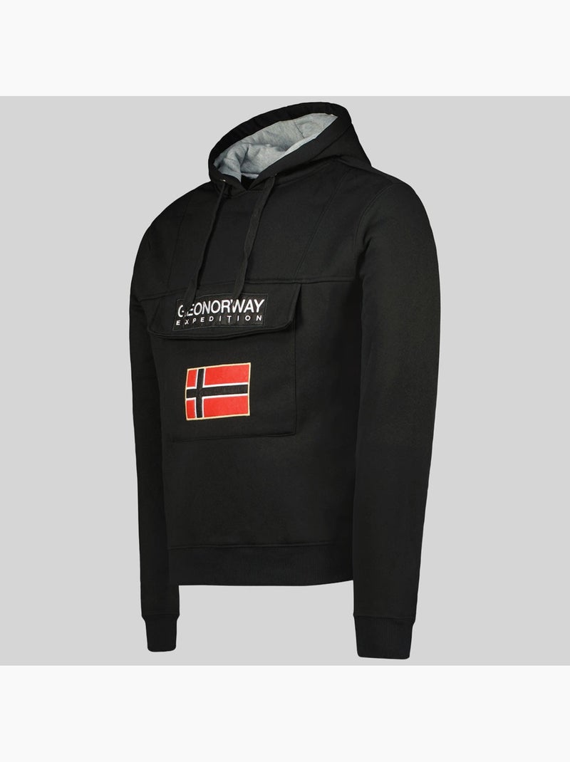 Felpa con cappuccio gadrien – geographical norway Nero - Kiabi