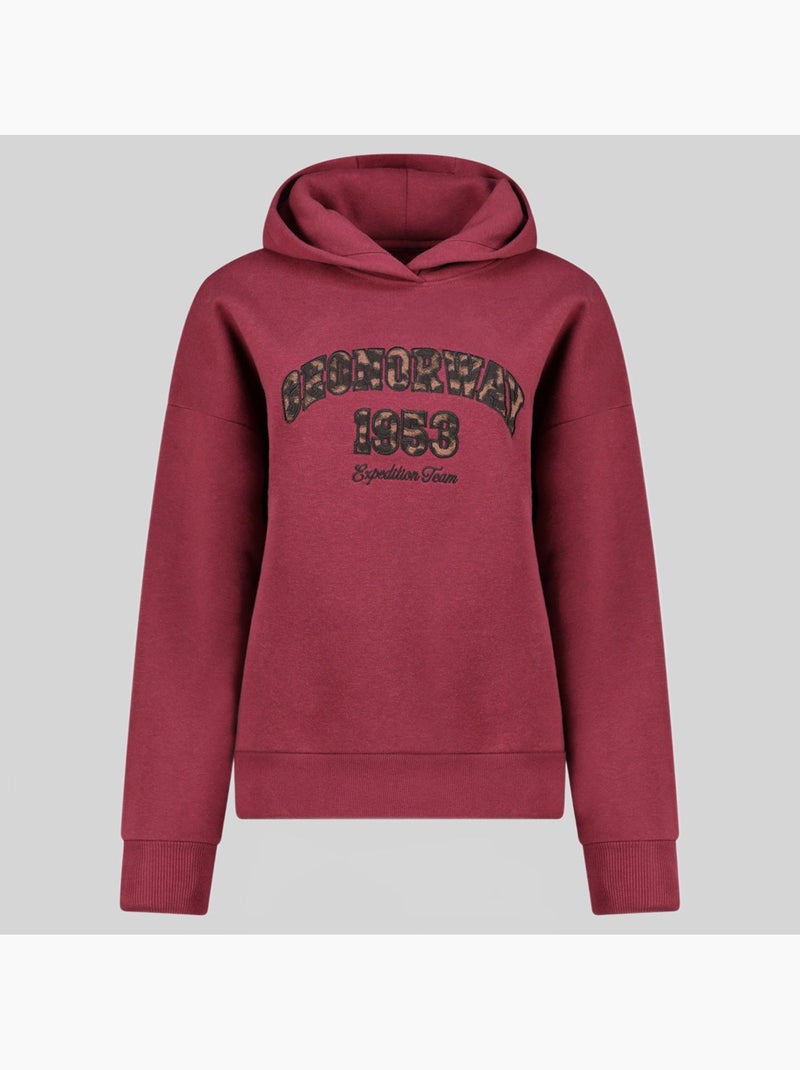 Felpa con cappuccio gaphir – geographical norway Bordeaux - Kiabi