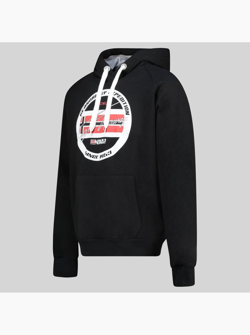 Felpa con cappuccio garis – geographical norway Nero - Kiabi