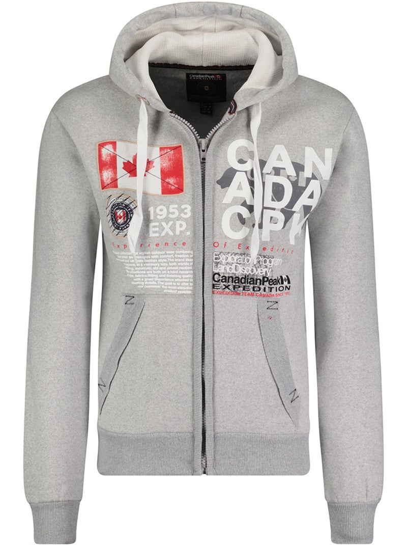 Felpa con cappuccio gasadeak – canadian peak Grigio chiaro - Kiabi