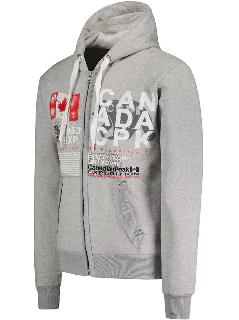 Felpa con cappuccio gasadeak – canadian peak Grigio chiaro - Kiabi