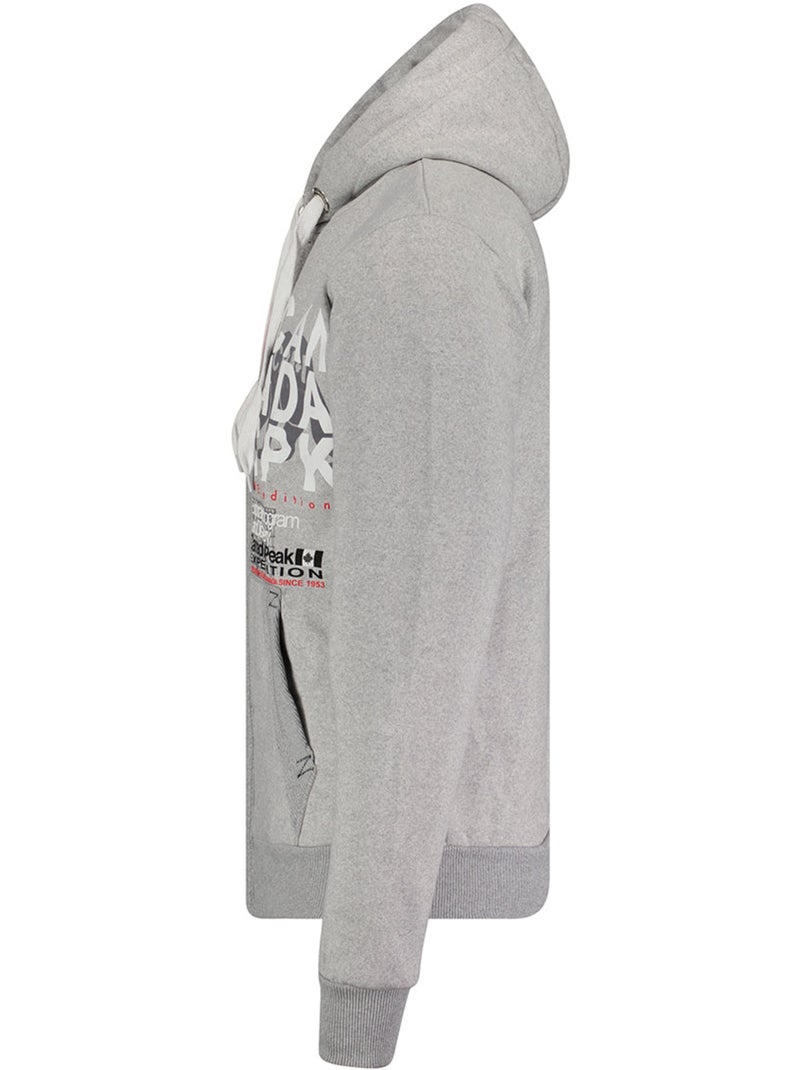 Felpa con cappuccio gasadeak – canadian peak Grigio chiaro - Kiabi