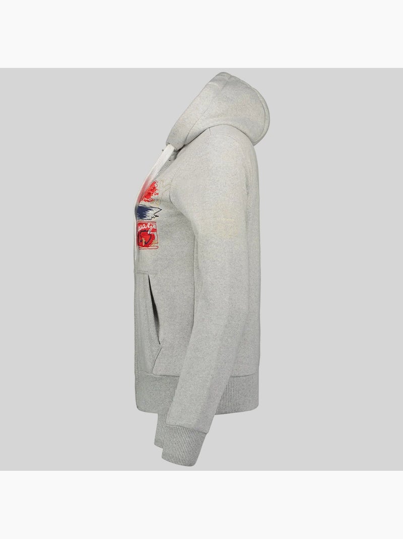 Felpa con cappuccio gayto – geographical norway Grigio chiaro - Kiabi