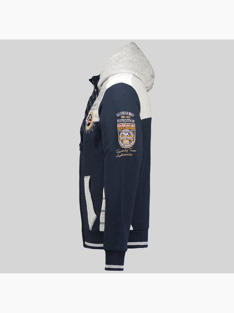 Felpa con cappuccio geday – geographical norway Blu marino - Kiabi