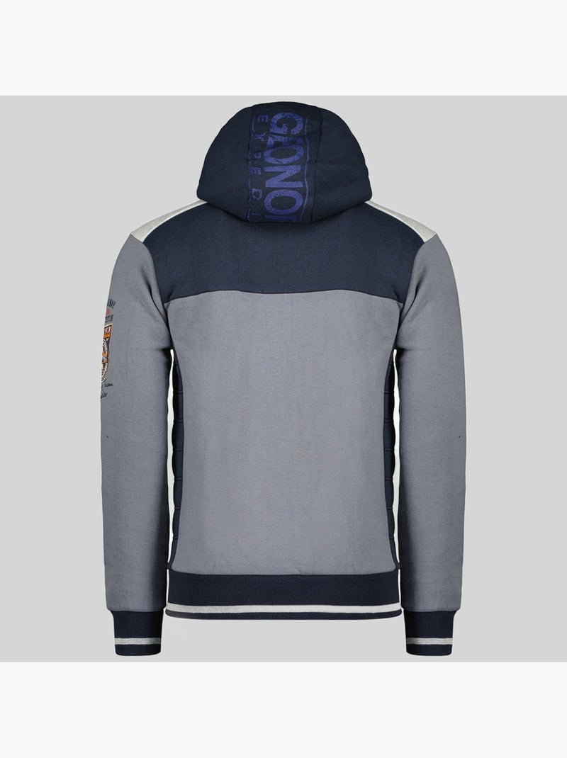 Felpa con cappuccio geday – geographical norway Grigio scuro - Kiabi