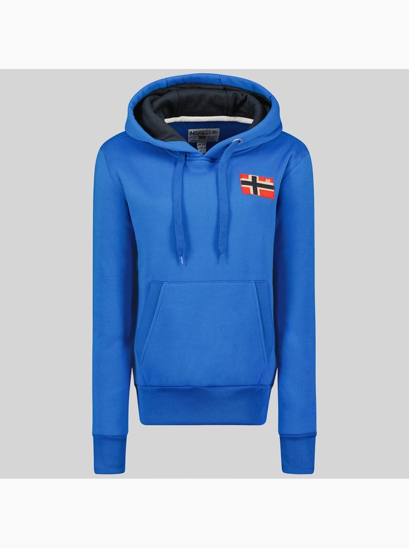Felpa con cappuccio genifer – geographical norway Blu reale - Kiabi