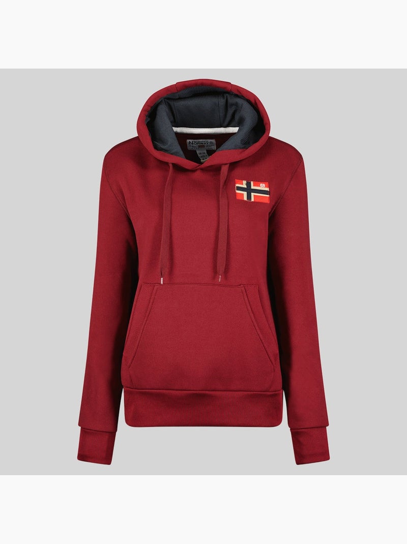 Felpa con cappuccio genifer – geographical norway Bordeaux - Kiabi