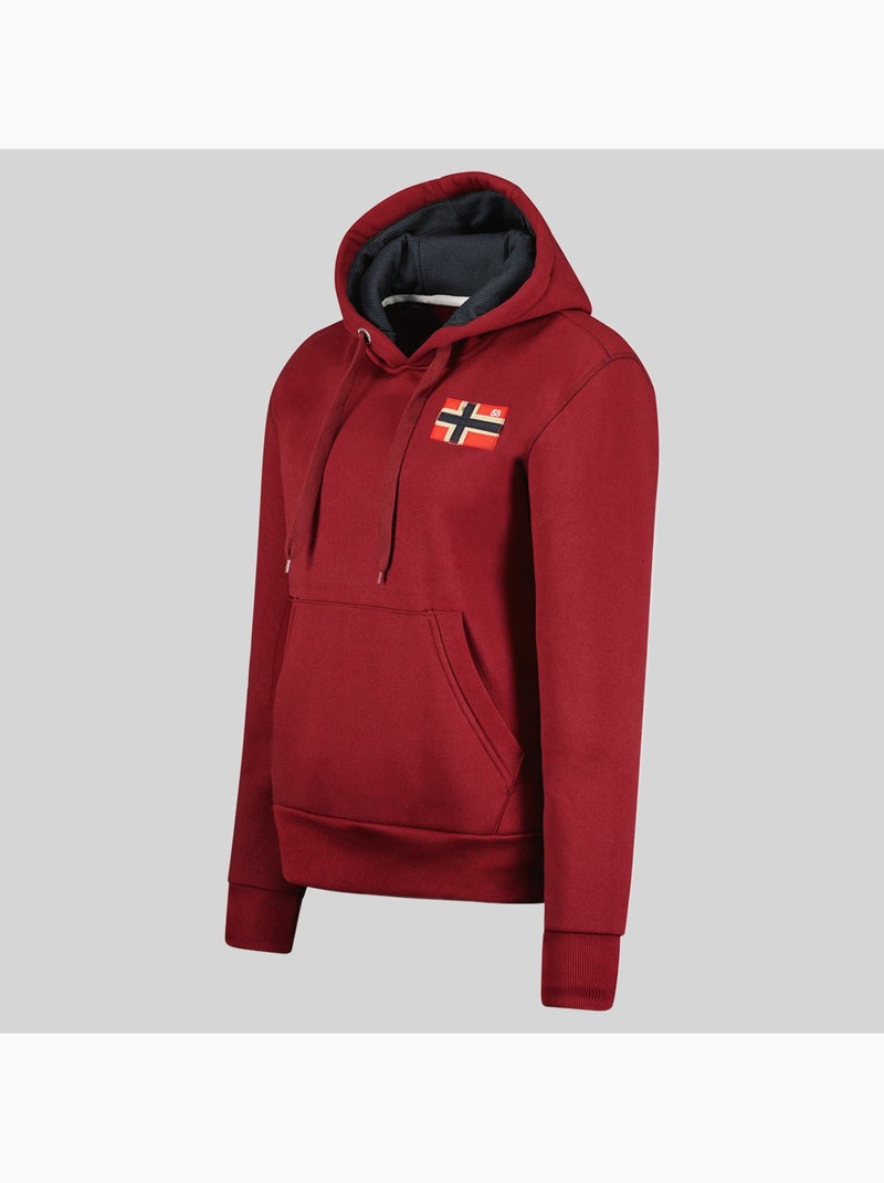 Felpa con cappuccio genifer – geographical norway Bordeaux - Kiabi