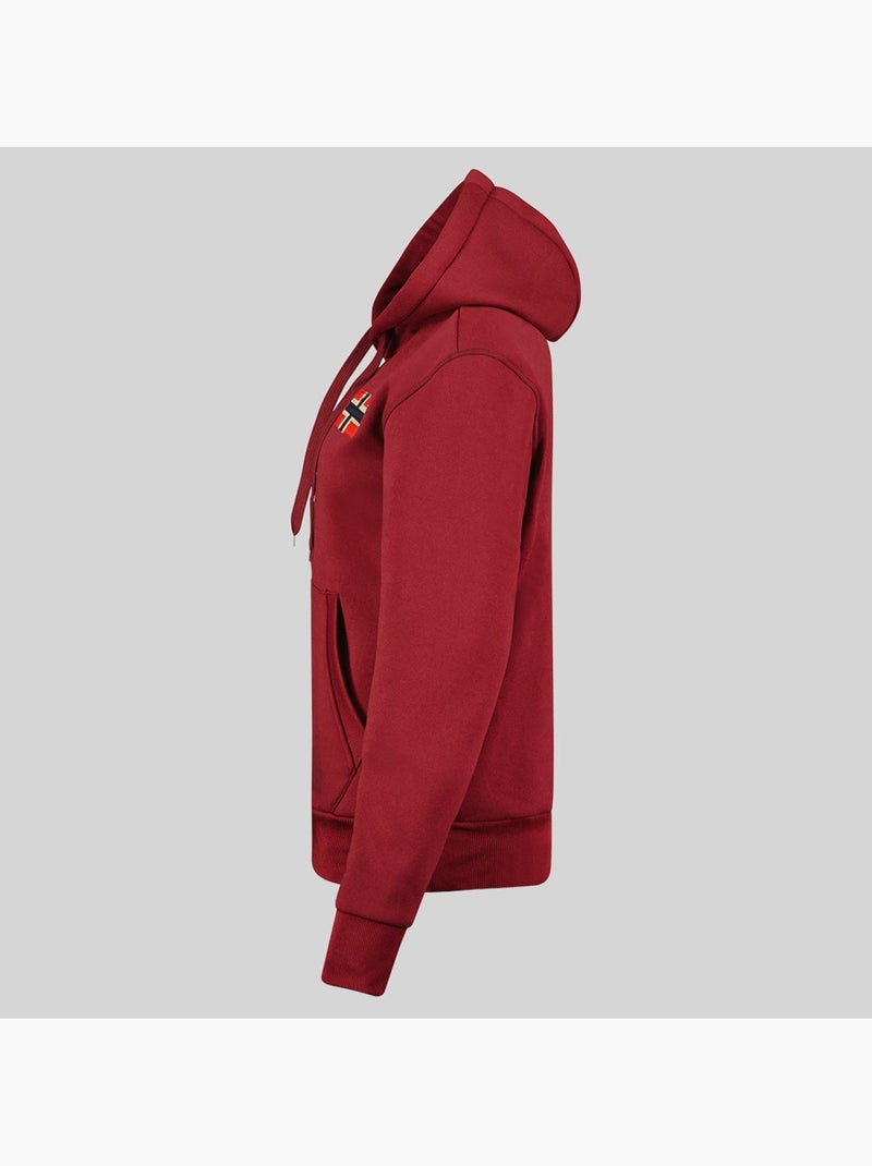 Felpa con cappuccio genifer – geographical norway Bordeaux - Kiabi