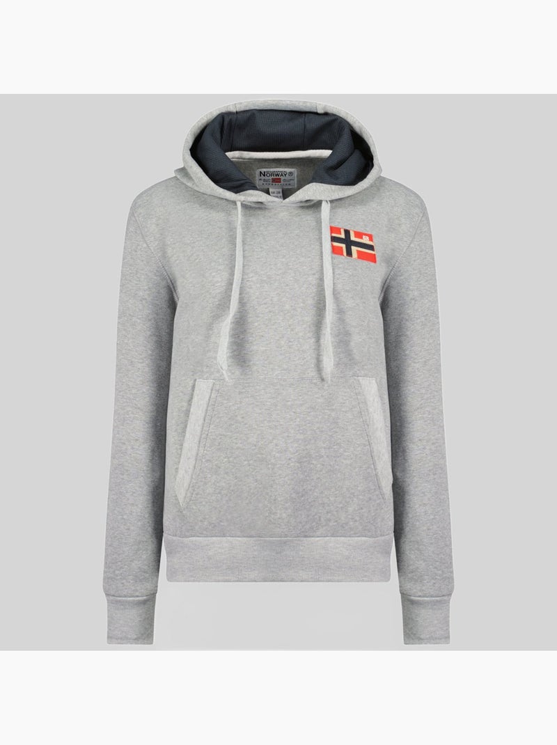 Felpa con cappuccio genifer – geographical norway Grigio chiaro - Kiabi