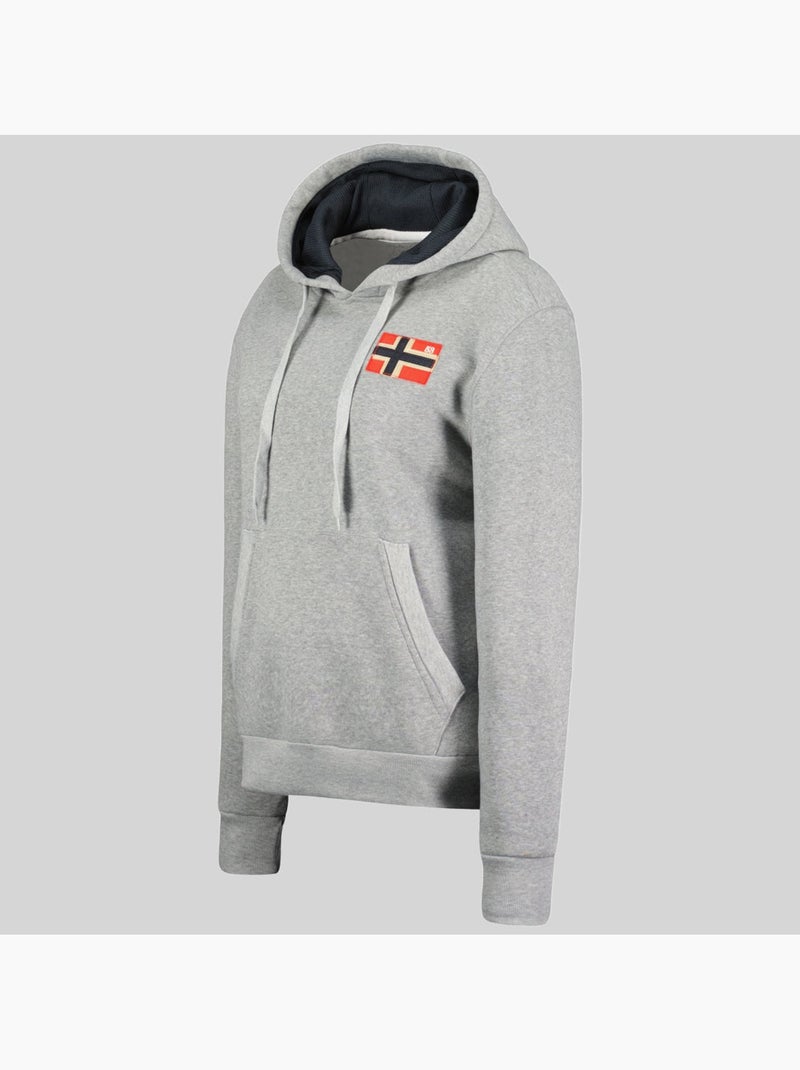 Felpa con cappuccio genifer – geographical norway Grigio chiaro - Kiabi