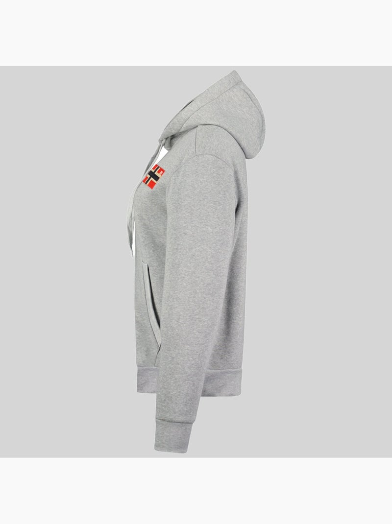 Felpa con cappuccio genifer – geographical norway Grigio chiaro - Kiabi
