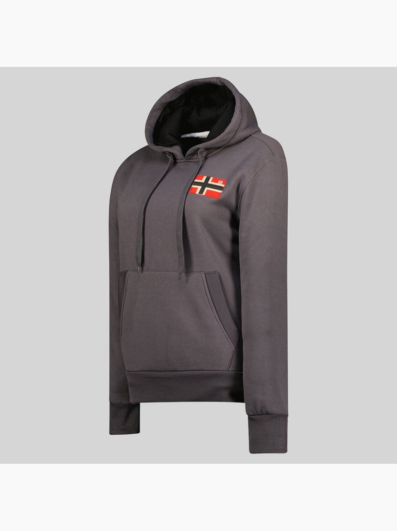 Felpa con cappuccio genifer – geographical norway Grigio scuro - Kiabi