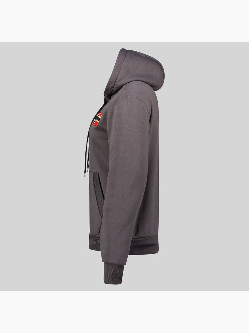 Felpa con cappuccio genifer – geographical norway Grigio scuro - Kiabi