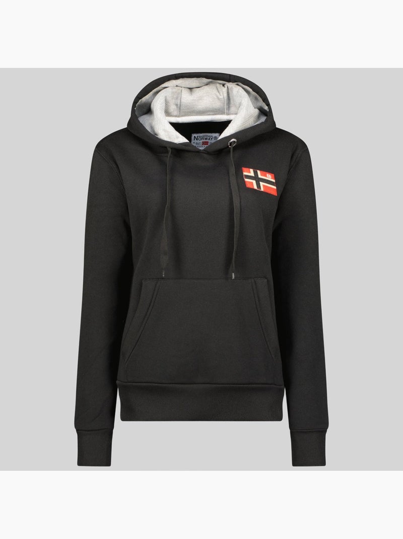 Felpa con cappuccio genifer – geographical norway Nero - Kiabi