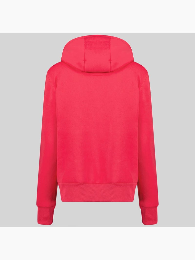 Felpa con cappuccio genifer – geographical norway Rosa fluo - Kiabi