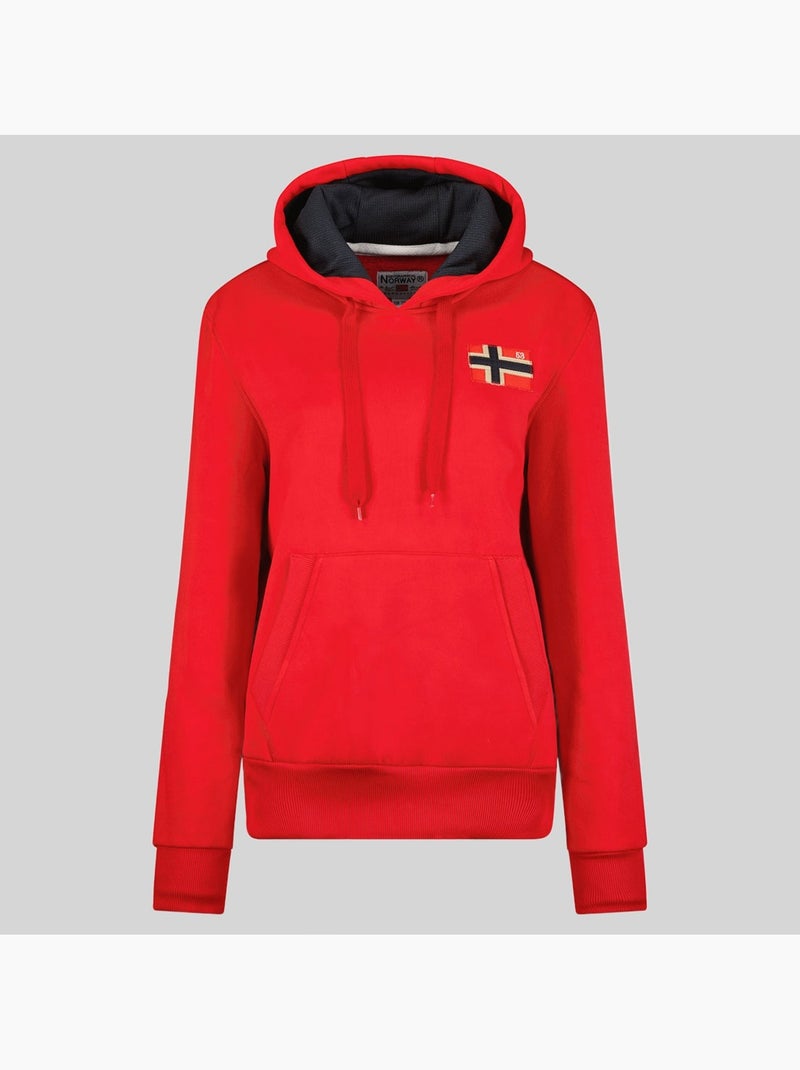 Felpa con cappuccio genifer – geographical norway Rosso - Kiabi