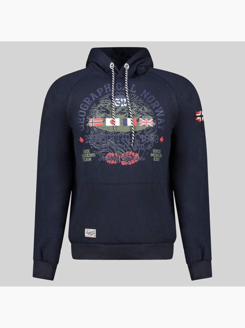 Felpa con cappuccio gexpe – geographical norway Blu marino - Kiabi