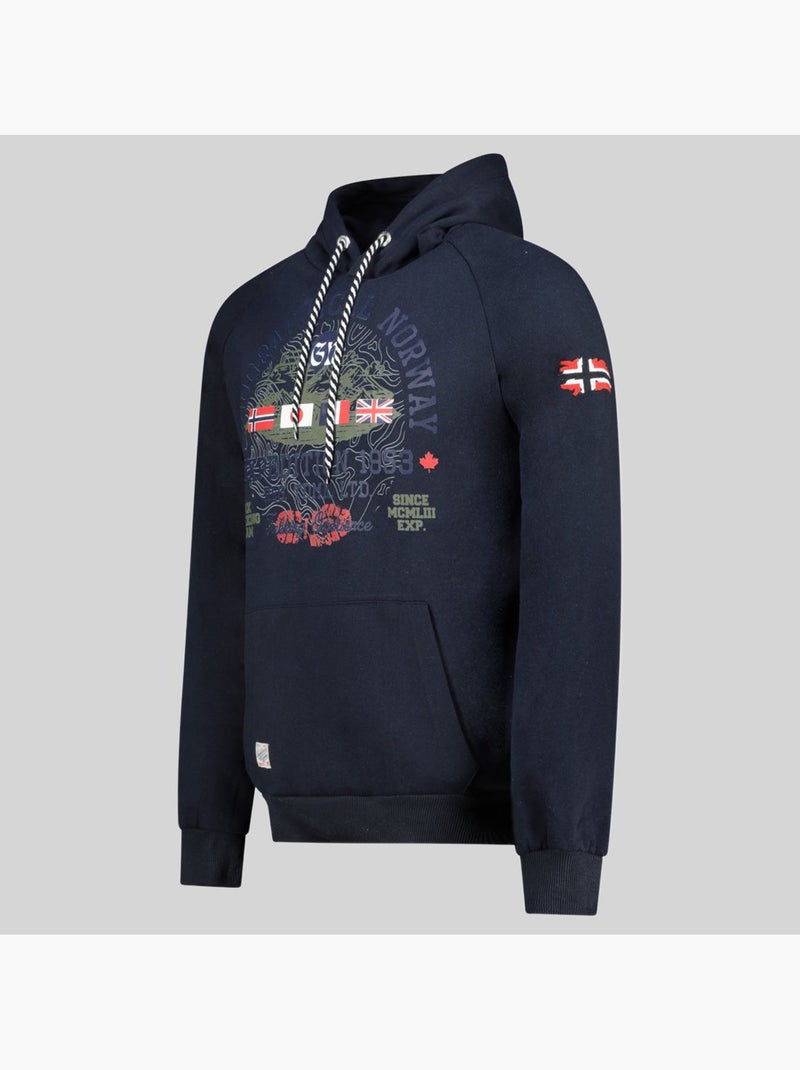 Felpa con cappuccio gexpe – geographical norway Blu marino - Kiabi