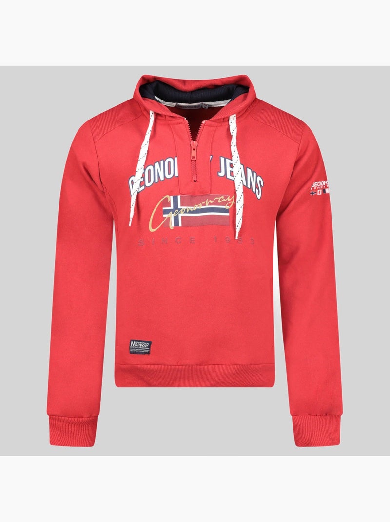 Felpa con cappuccio ghagen – geographical norway Rosso - Kiabi