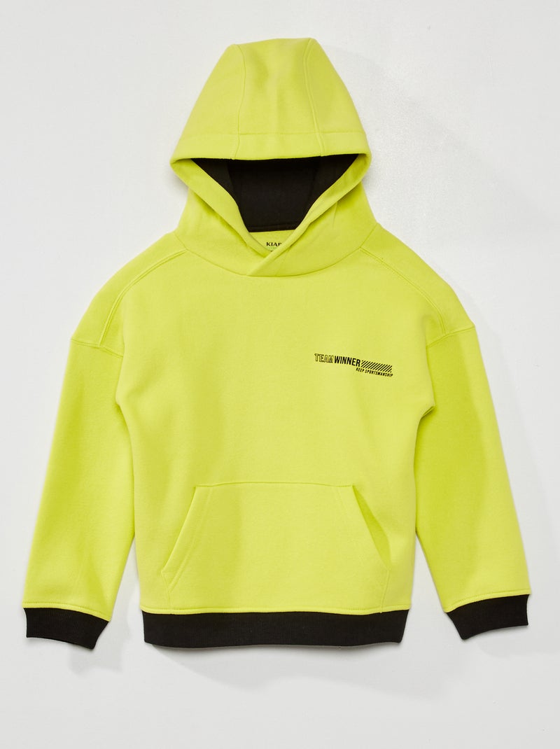Felpa con cappuccio GIALLO - Kiabi
