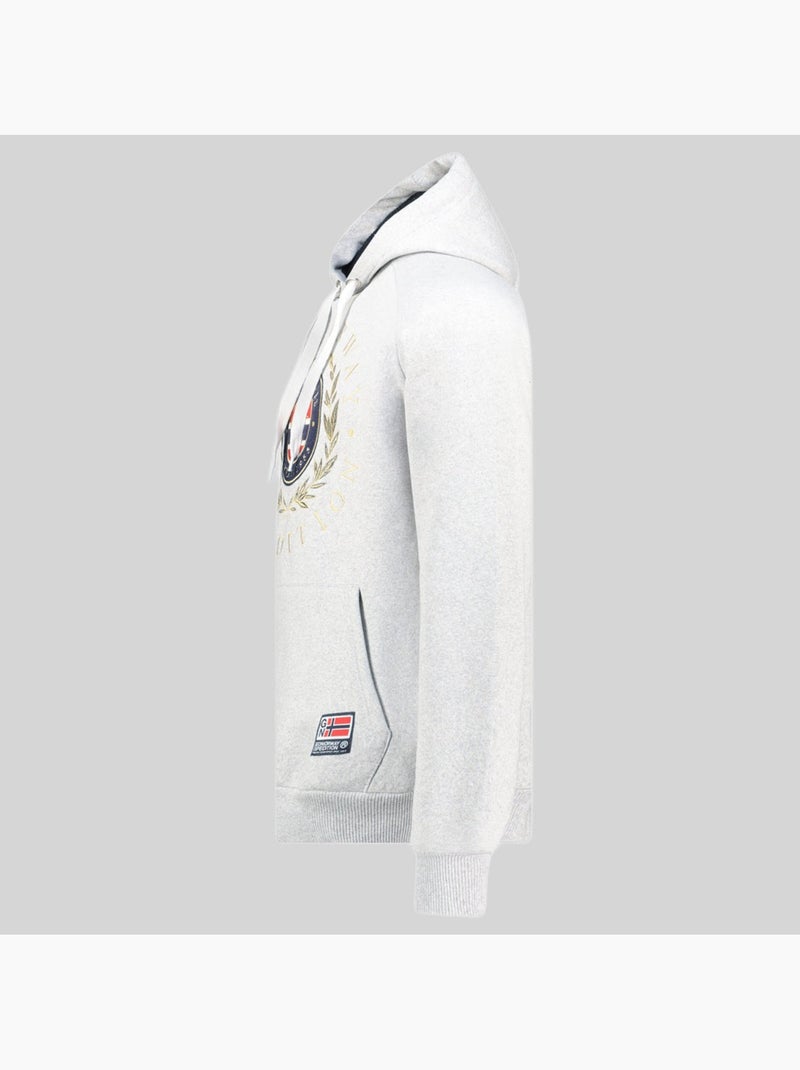 Felpa con cappuccio giger – geographical norway Grigio chiaro - Kiabi