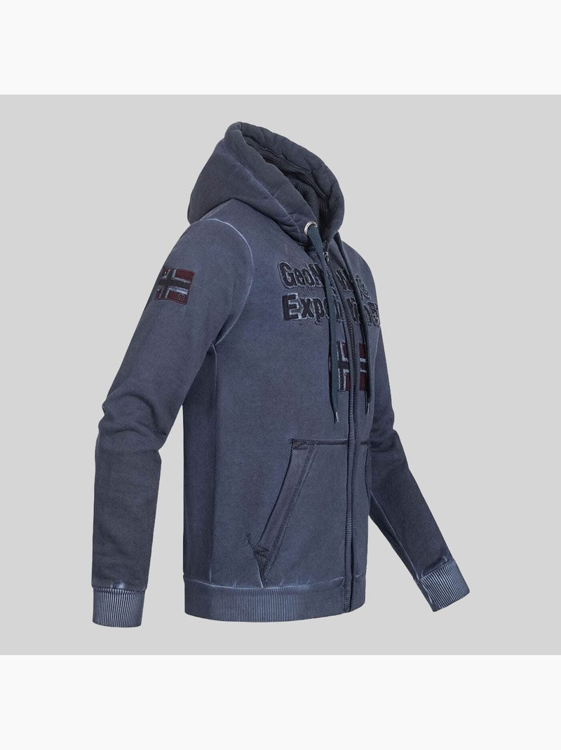 Felpa con cappuccio gimdo – geographical norway Blu marino - Kiabi