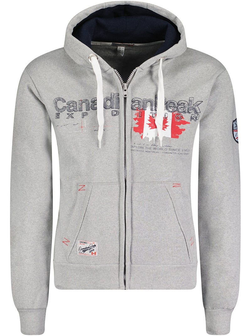 Felpa con cappuccio gisladeak – canadian peak Grigio chiaro - Kiabi