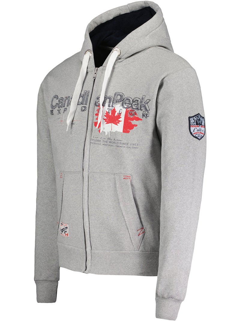 Felpa con cappuccio gisladeak – canadian peak Grigio chiaro - Kiabi