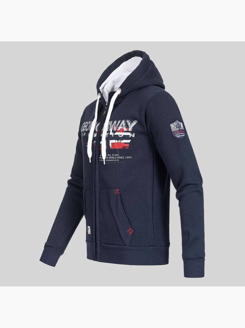 Felpa con cappuccio gisland – geographical norway Blu marino - Kiabi