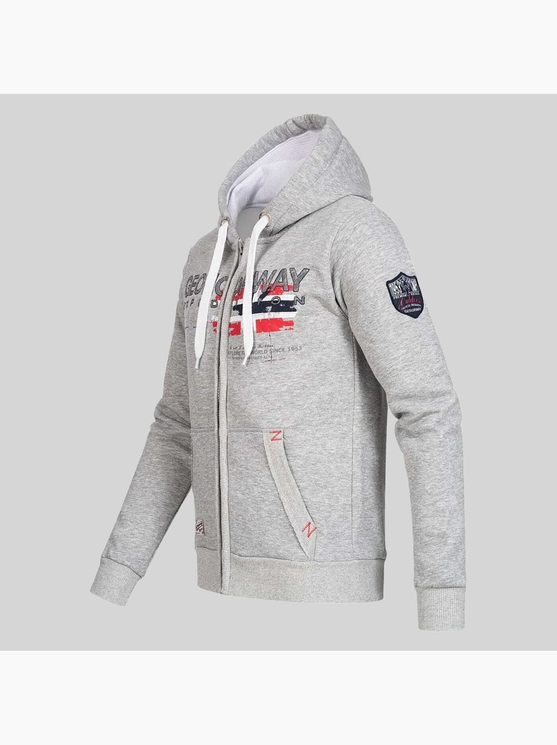 Felpa con cappuccio gisland – geographical norway Grigio chiaro - Kiabi