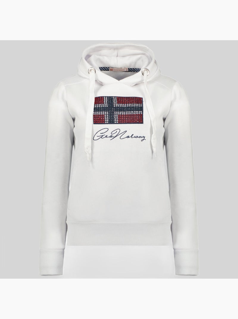 Felpa con cappuccio goisette – geographical norway Bianco - Kiabi