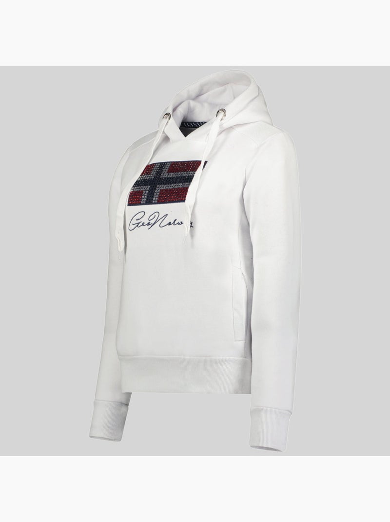 Felpa con cappuccio goisette – geographical norway Bianco - Kiabi