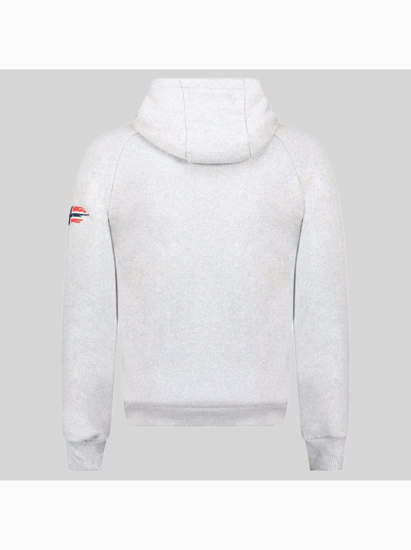 Felpa con cappuccio gommy – geographical norway Grigio chiaro - Kiabi