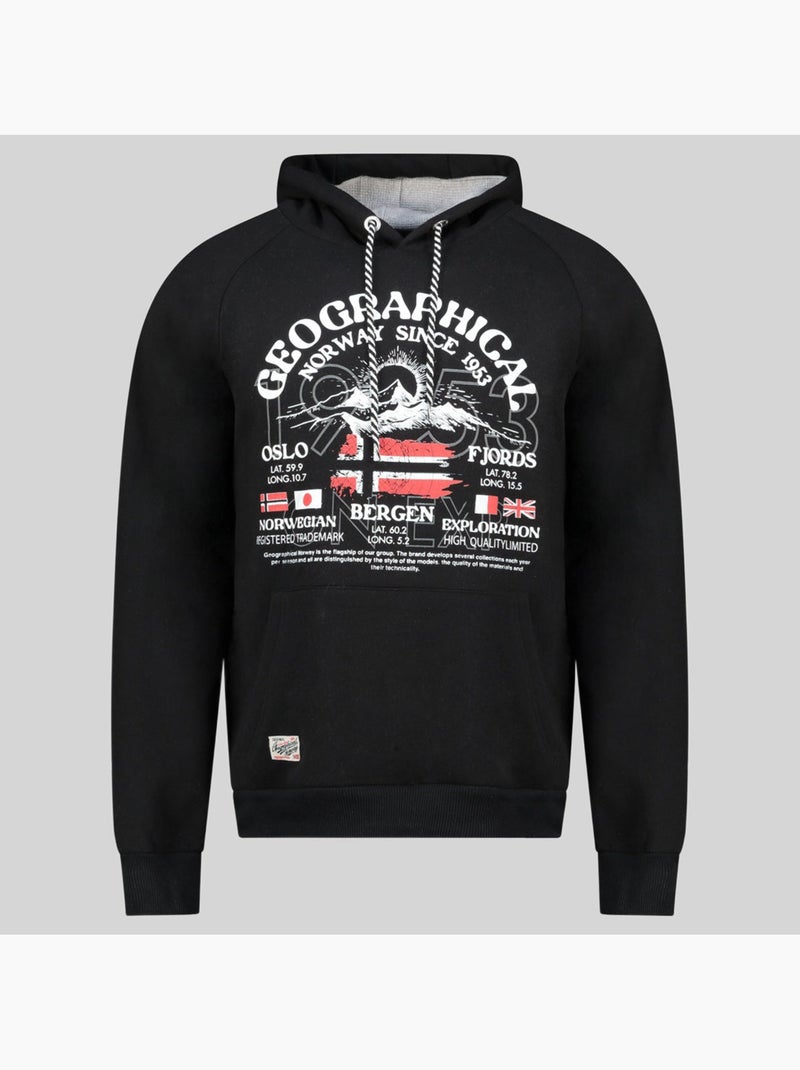 Felpa con cappuccio gommy – geographical norway Nero - Kiabi